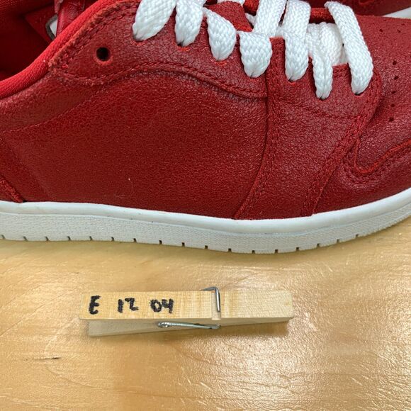 Nike Air Jordan 1 Retro Low Womens Size 6.5 Shoes OG Gym Red Leather Sneakers - Picture 9 of 9